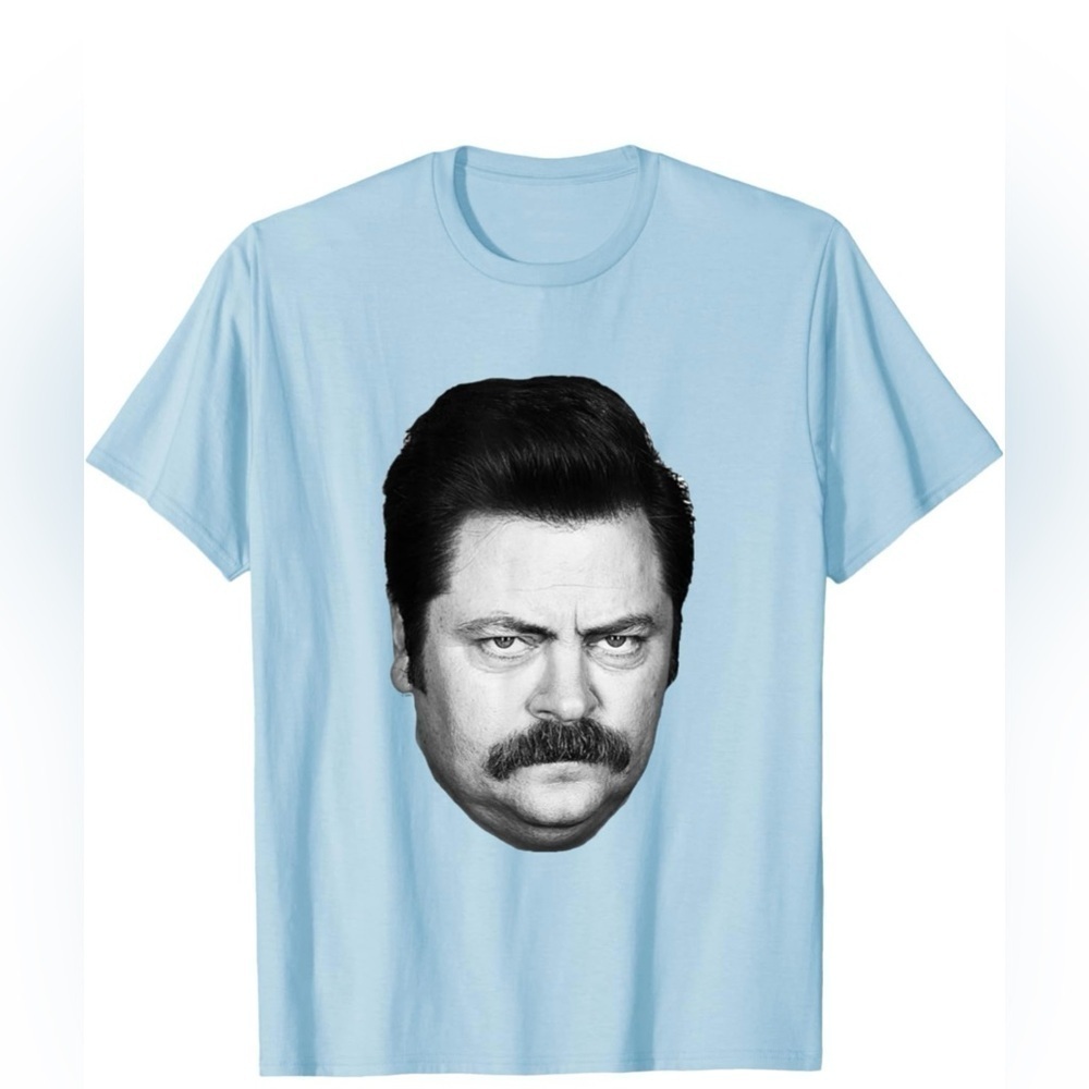 Parks & Recreation Ron Swanson Head T-Shirt size Men’s small